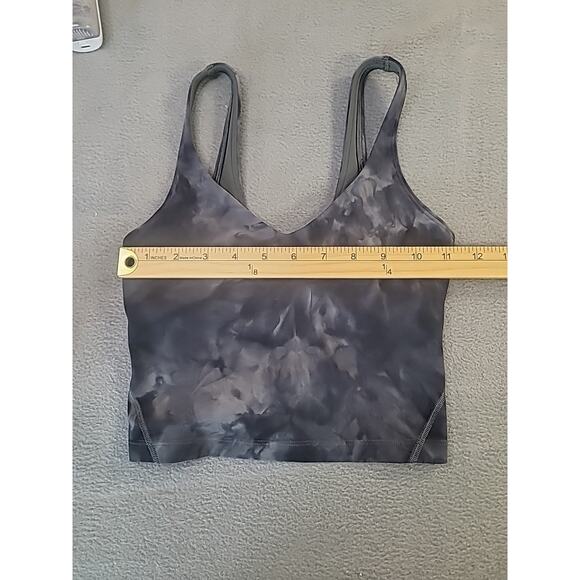 Lululemon Align Cropped Tank – Diamond Dye Asphalt Grey Size 0 - Picture 6 of 8